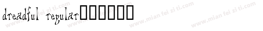 dreadful regular字体转换